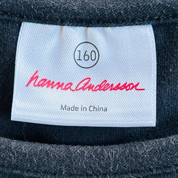 Hanna Andersson Black & Gold Glitter Tulle Skirt Dress (size 14-16) - Picture 4 of 6